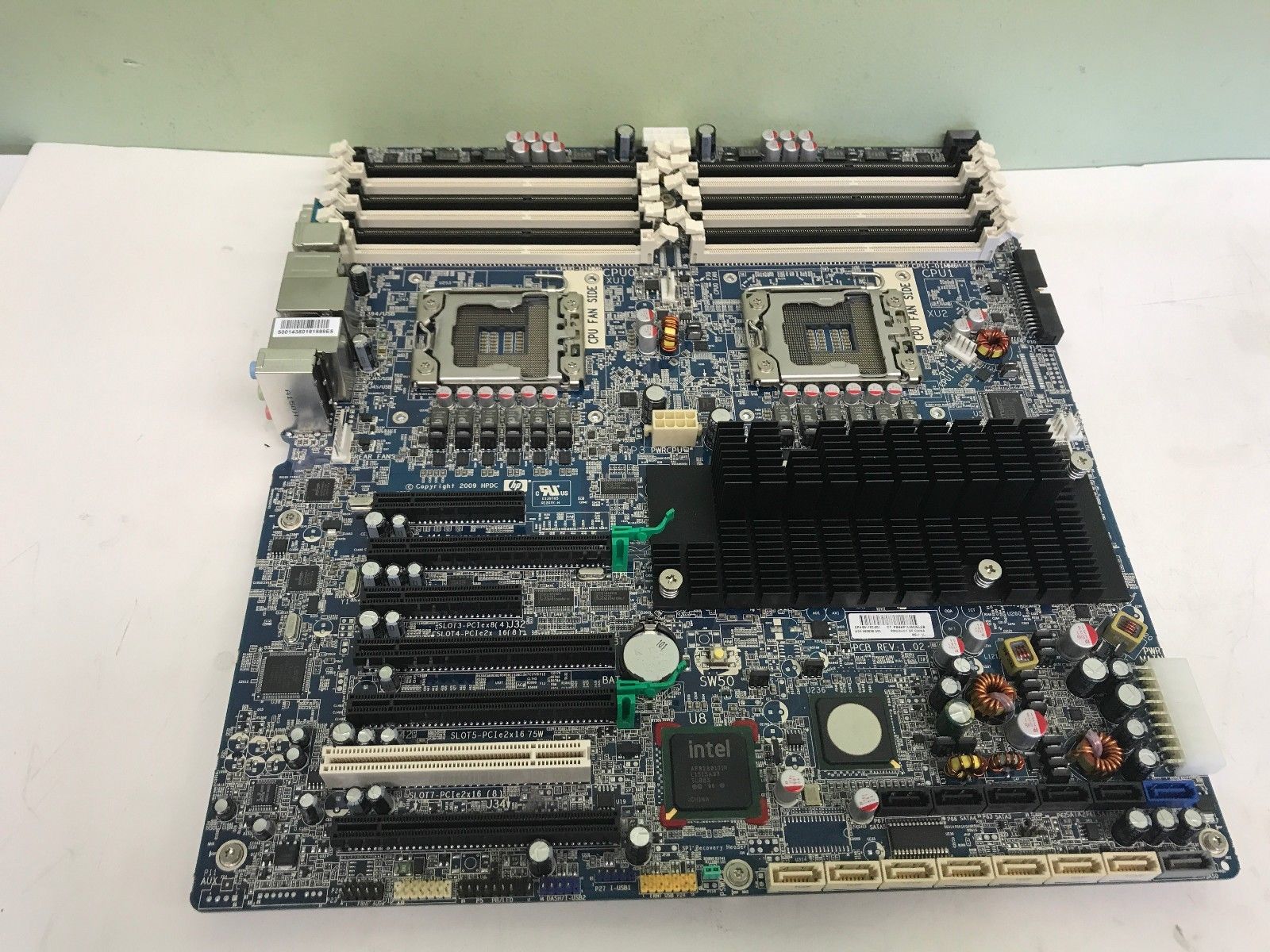 HP Z800 Workstation System Motherboard Dual LGA 1366 Socket 12x DDR3 591