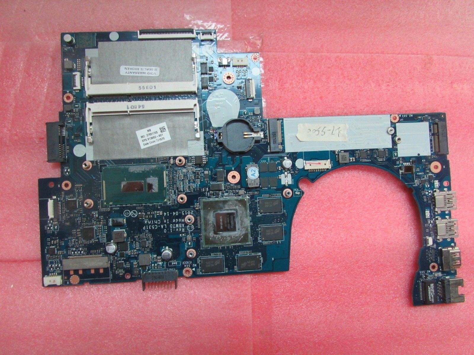 HP HP Envy 17-M7-n001dx-LA-C531P 813682-501 I7-5500U motherboard
