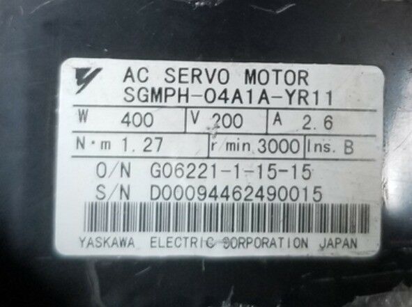 YASKAWA AC SERVO MOTOR SGMPH-04A1A-YR11 NEW ORIGINAL EXPEDITED SHIPPING