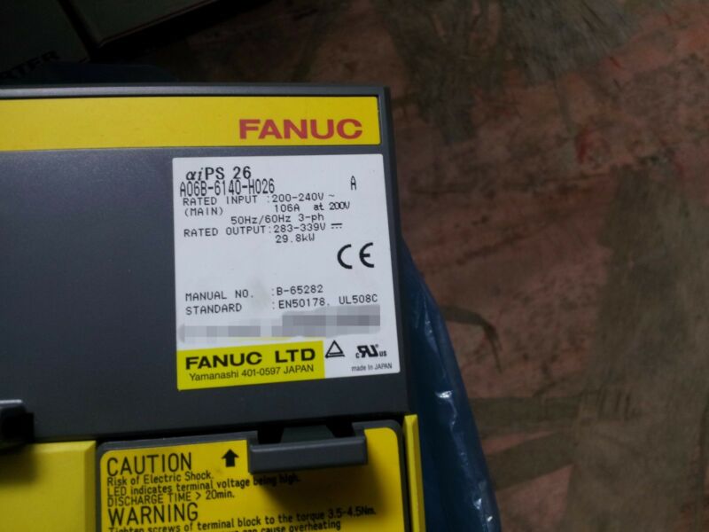 NEW ORIGINAL FANUC POWER SUPPLY A06B-6140-H026 EXPEDITED SHIPPING