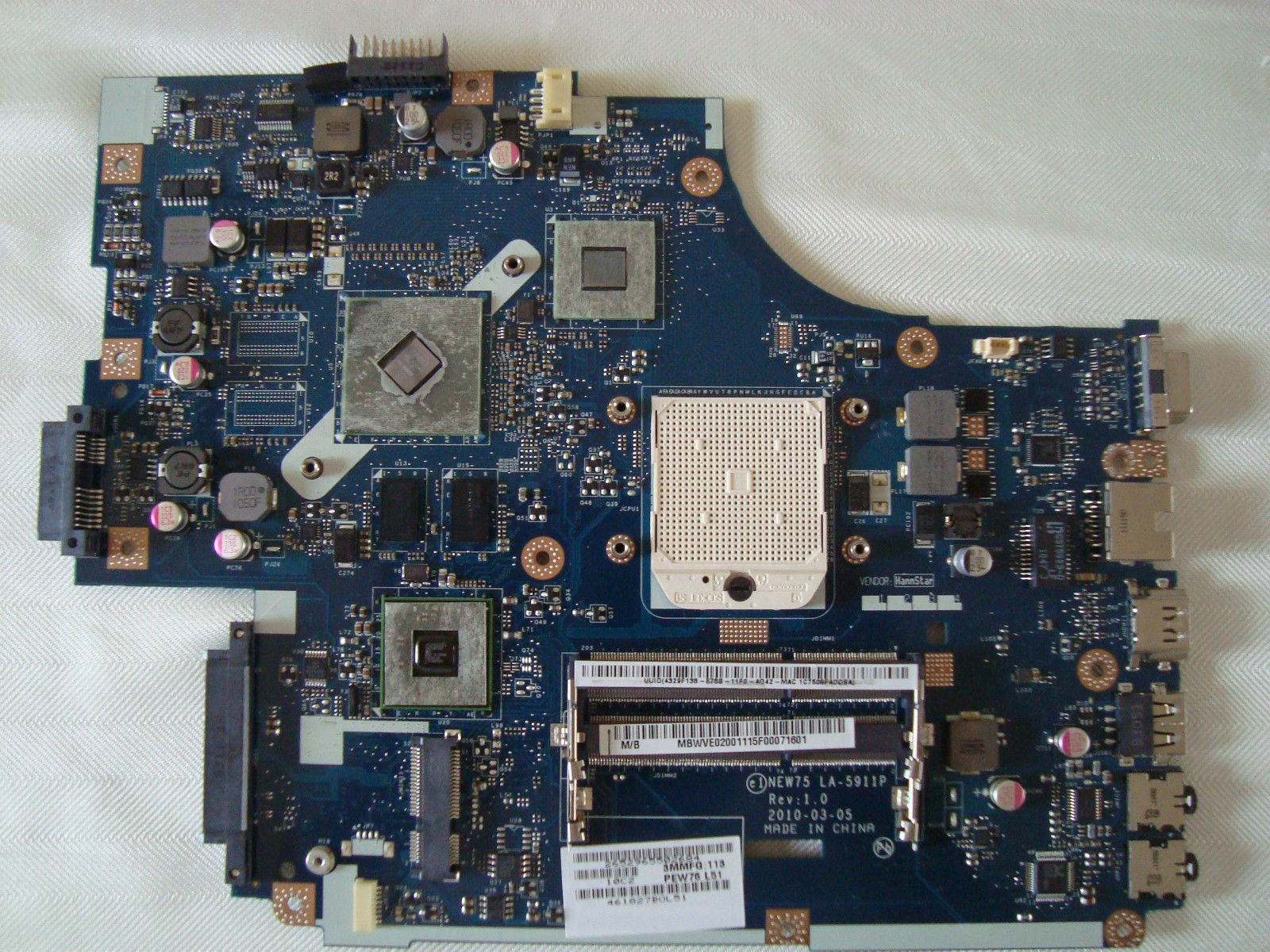 NEW75 LA-5911P MBWVF02001 For ACER Aspire 5551 5552G motherboard