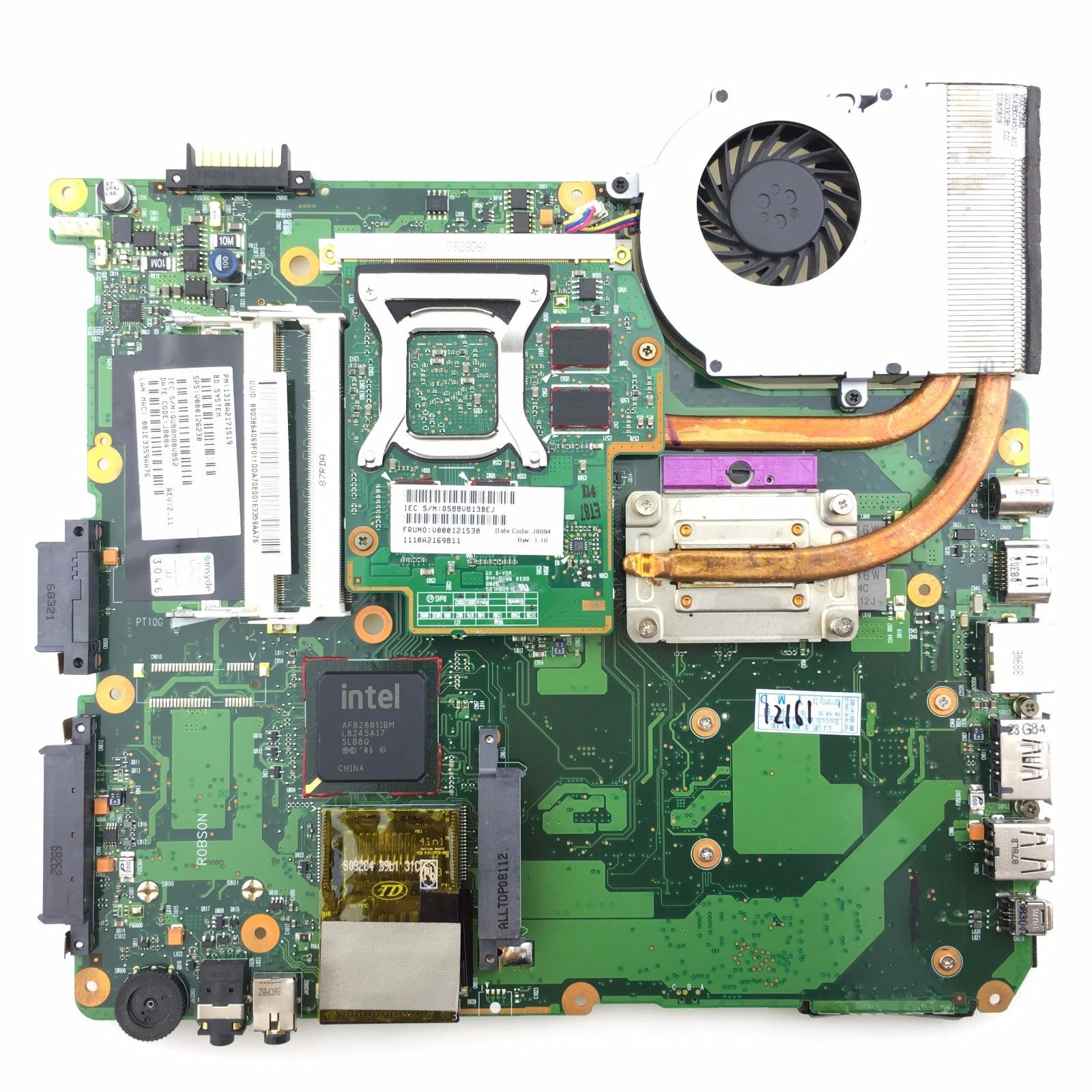 V000126230 Toshiba Satellite A300 A305 Motherboard Heatsink/video card SATA DVD