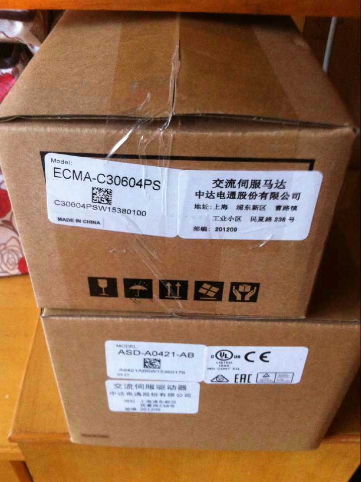 ECMA-C30604PS+ASD-A0421-AB DELTA 400w 3000rpm 1.27N.m AC servo motor dri