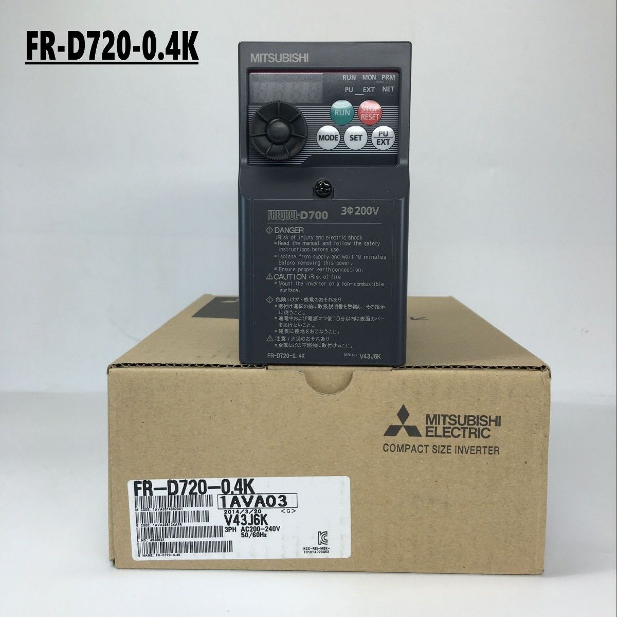 New MITSUBISHI Inverter FR-D720-0.4K IN BOX FRD720 0.4K