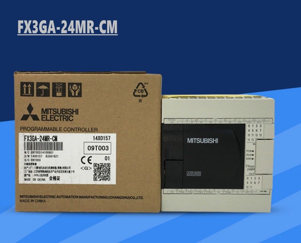 New MITSUBISHI PLC FX3GA-24MR-CM In Box FX3GA24MRCM