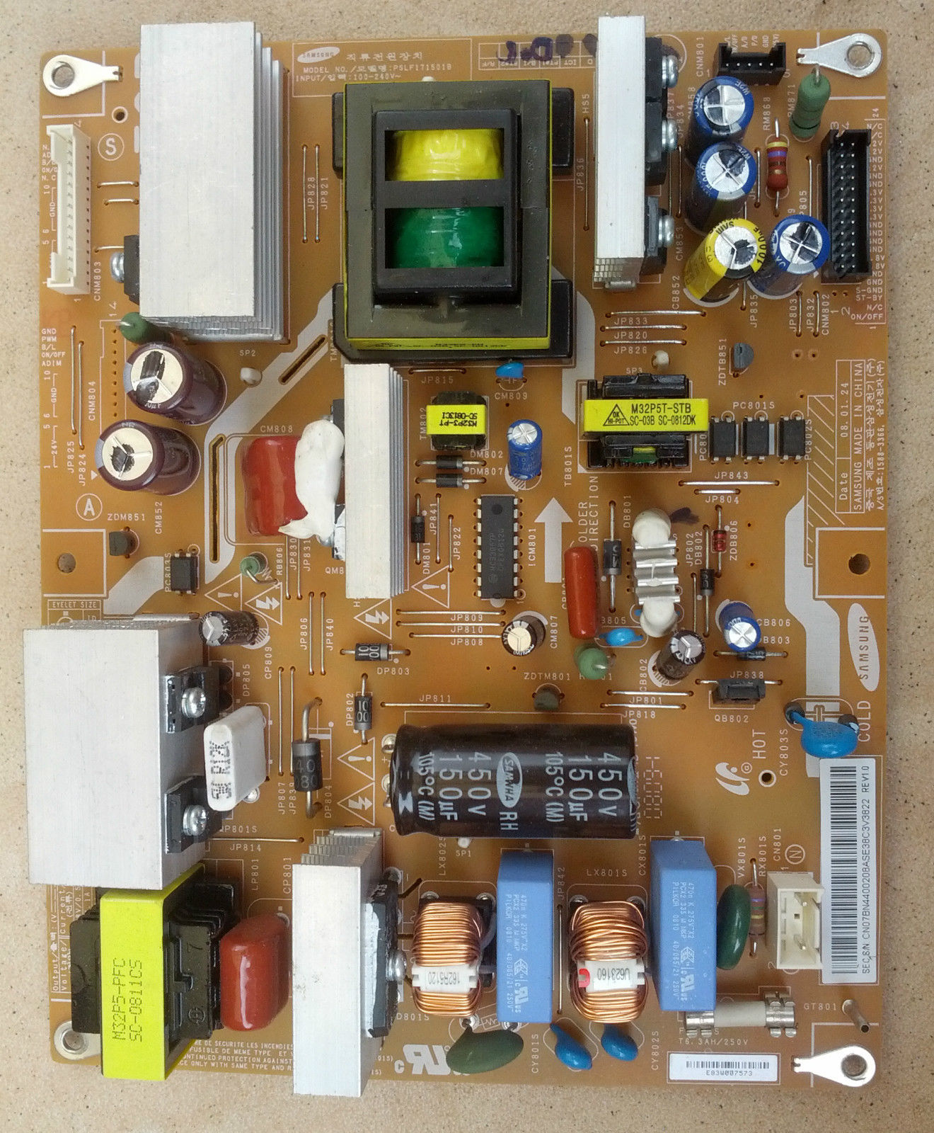 Samsung LCD power board BN44-00208A PSLF171501B