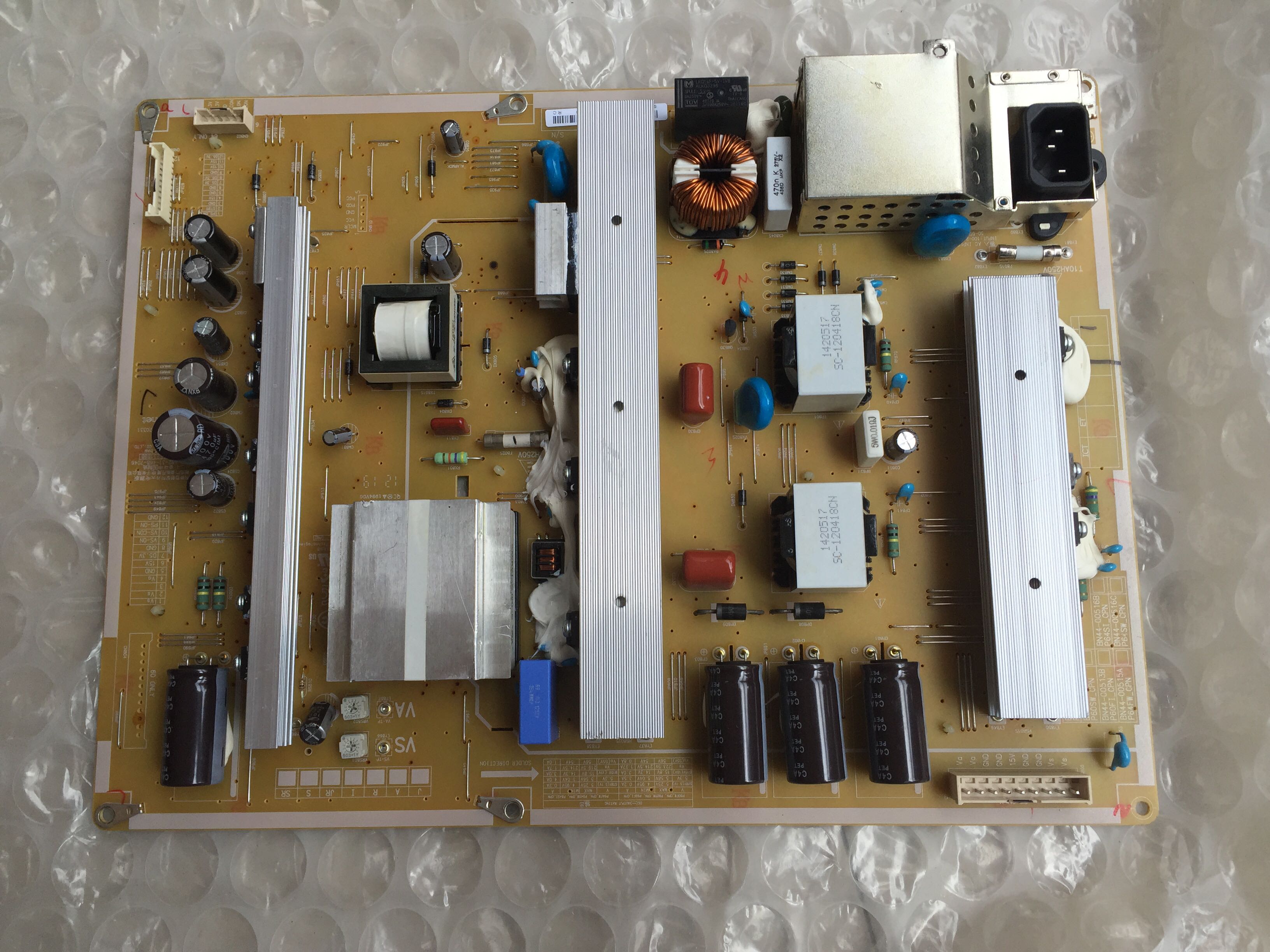 BN44-00516A Power Supply Board for SAMSUNG PN64E7000 PN64E8000