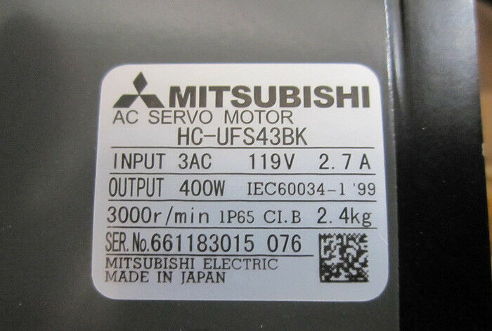 MITSUBISHI SERVO MOTOR HC-UFS43BK NEW ORIGINAL EXPEDITED SHIPPING