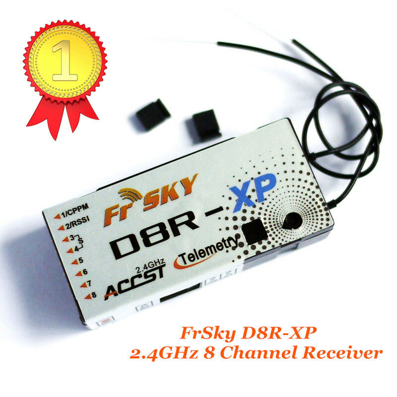 FrSky D8R-XP D8RXP 2.4 GHz 8 Channel Receiver Telemetery Fr DFT, DJT, DHT DHT-U