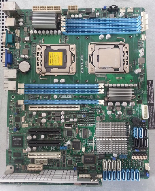 ASUS Z9NA-D6 Dual Motherboard LGA1356 Intel C602 VGA COM With I/O Shield