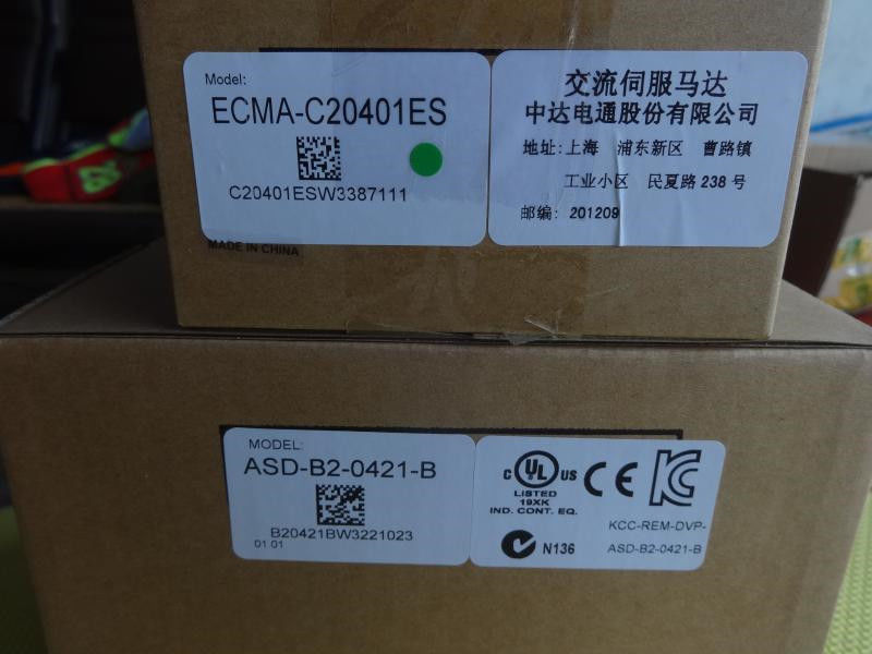 ECMA-C20401ES+ASD-B2-0121-B DELTA 100w 3000rpm 0.32N.m AC servo motor dr