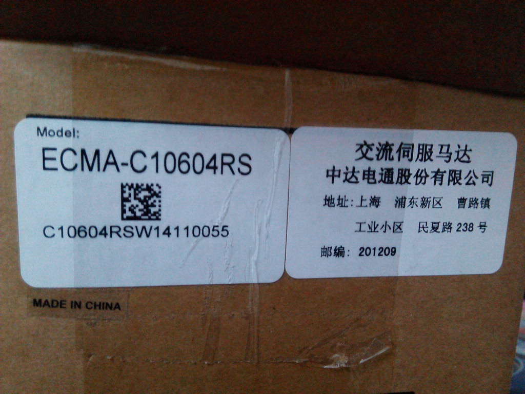 ECMA-C10604RS+ASD-A2-0421-M DELTA AC servo motor driver kit 0.4kw 3000rp