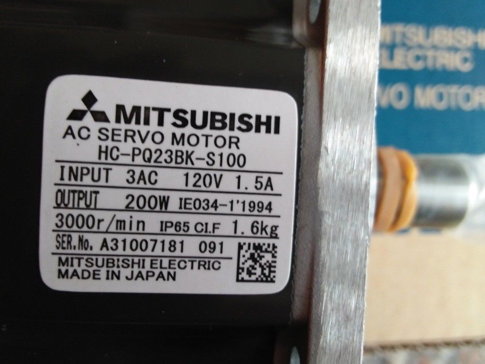 Original NEW Mitsubishi Servo Motor HC-PQ23BK-S100 in box HCPQ23BKS100