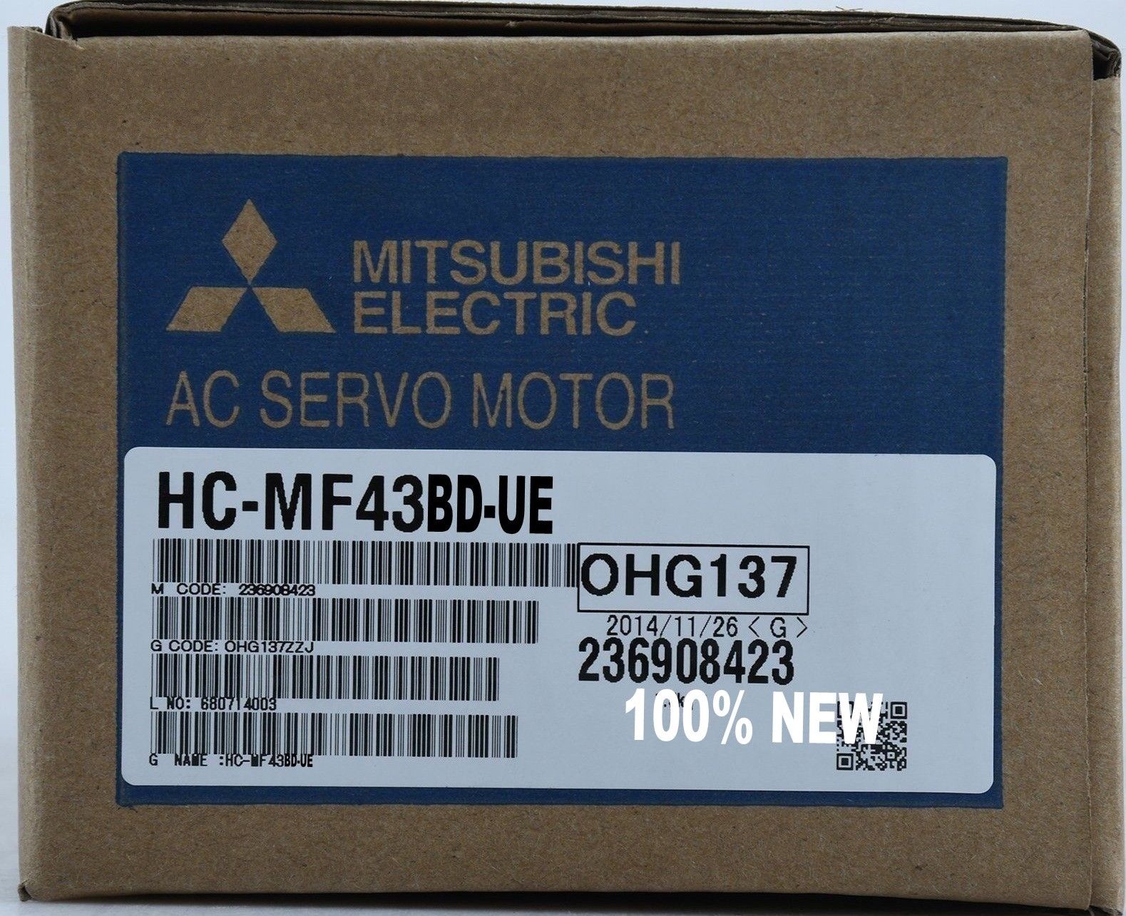 Brand New Mitsubishi HC-MF SERIES Servo Motor HC-MF43BD-UE HCMF43BDUE