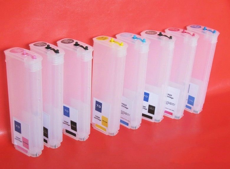 130ml*8pcs HP70 refillable ink cartridge with ARC for HP DesignJet Z2100 Z5200