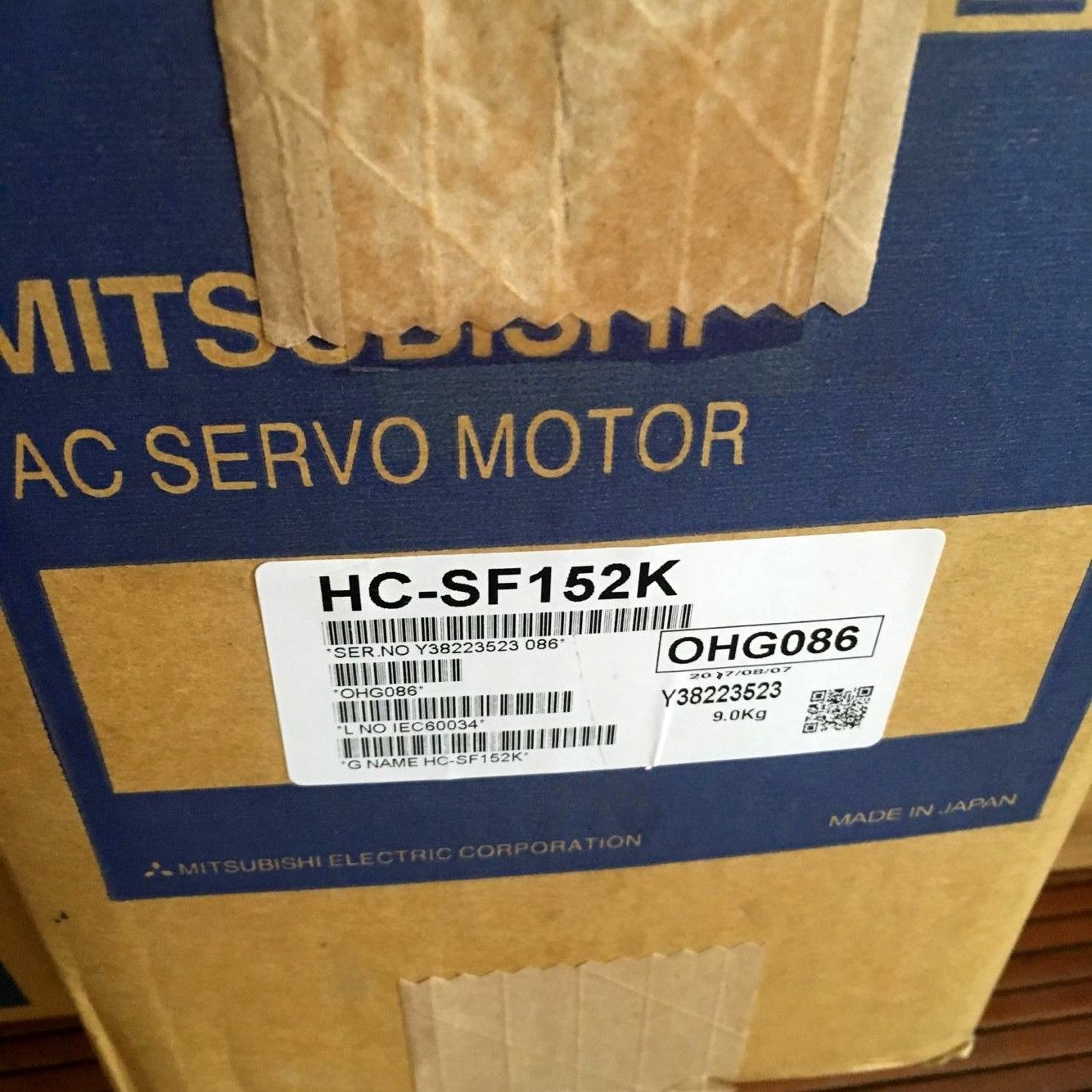 NEW MITSUBISHI SERVO MOTOR HC-SF152 HC-SF152K HC-SF152BK IN BOX HCSF152BK