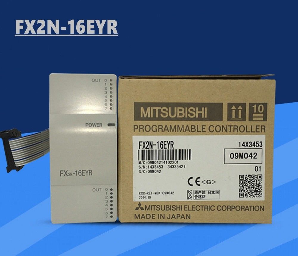 Brand New MITSUBISHI PLC FX2N-16EYR In Box FX2N16EYR