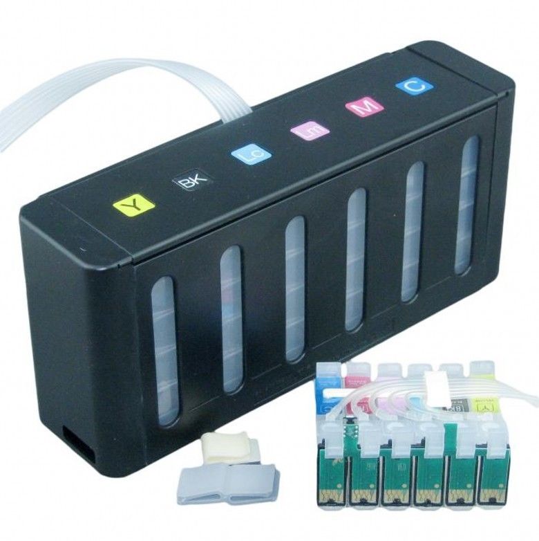 CISS bulk ink system for Ep Stylus Photo 1410 printer with auto reset chip